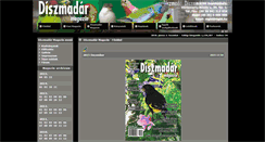 Desktop Screenshot of diszmadarmagazin.hu
